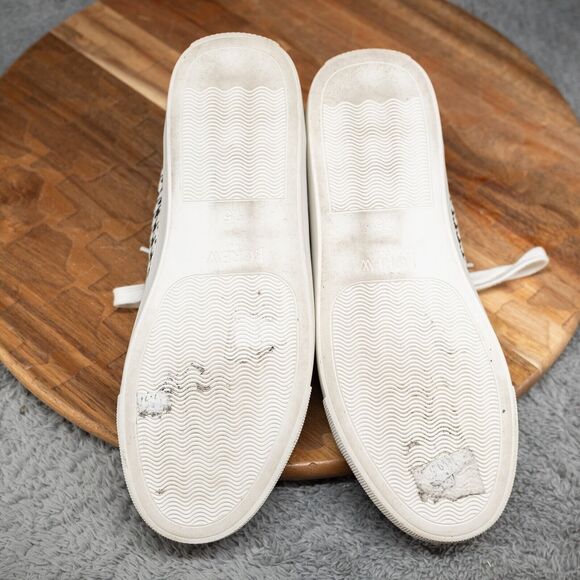 Designer J Crew Hounds Tooth Design Lace Up Sneakers Size 7 - Picture 7 of 9